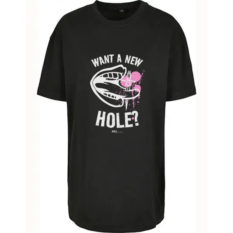Koszulka damska INQ – Want a New Hole? - INQ Tattoo School