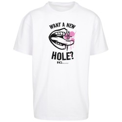 Koszulka unisex INQ – Want a New Hole? - INQ Tattoo School