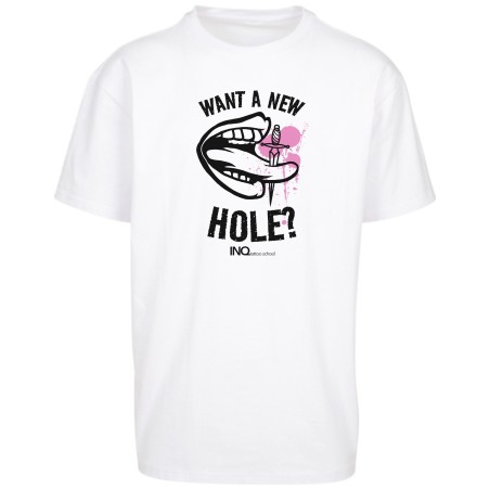 Koszulka unisex INQ – Want a New Hole? - INQ Tattoo School