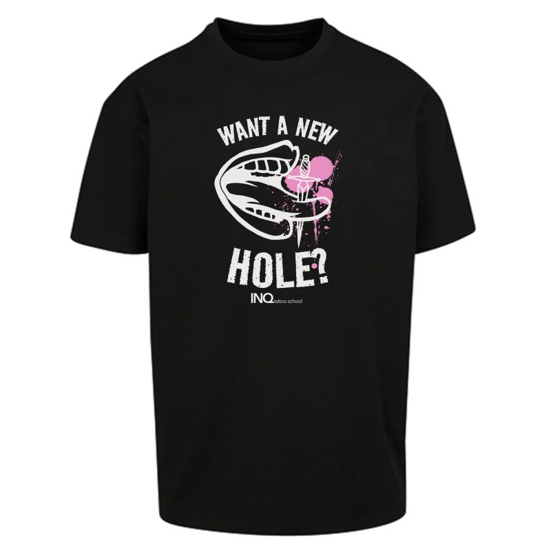 Koszulka unisex INQ – Want a New Hole? - INQ Tattoo School