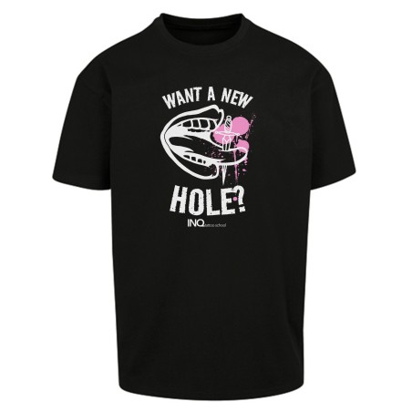 Koszulka unisex INQ – Want a New Hole? - INQ Tattoo School